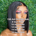 4x4 glueless straight bob