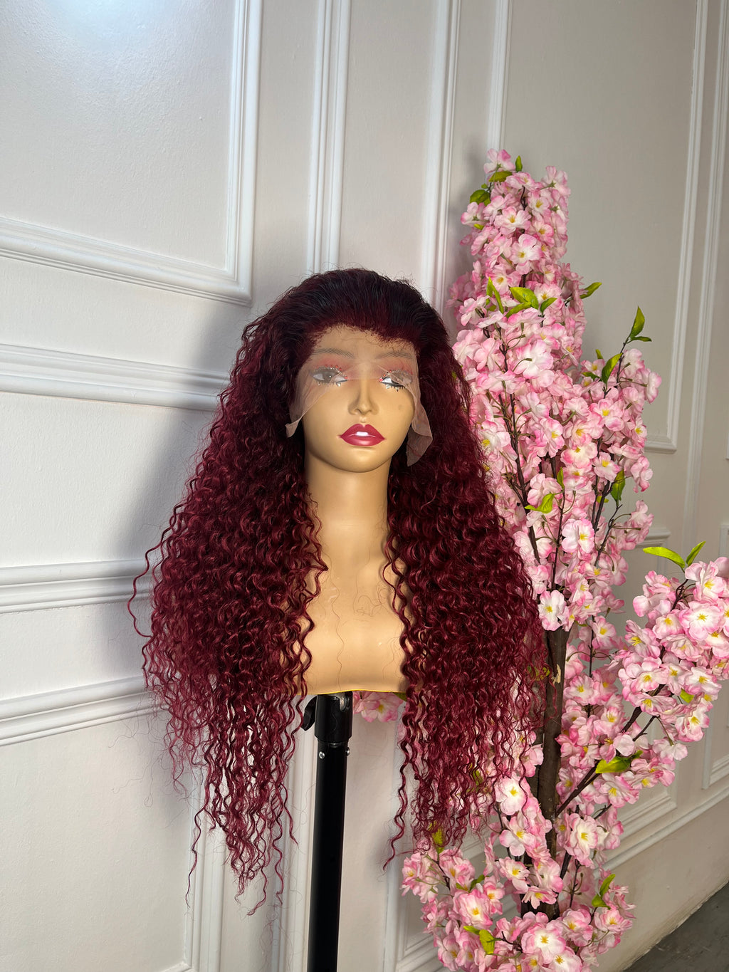 Full frontal water wave maroon