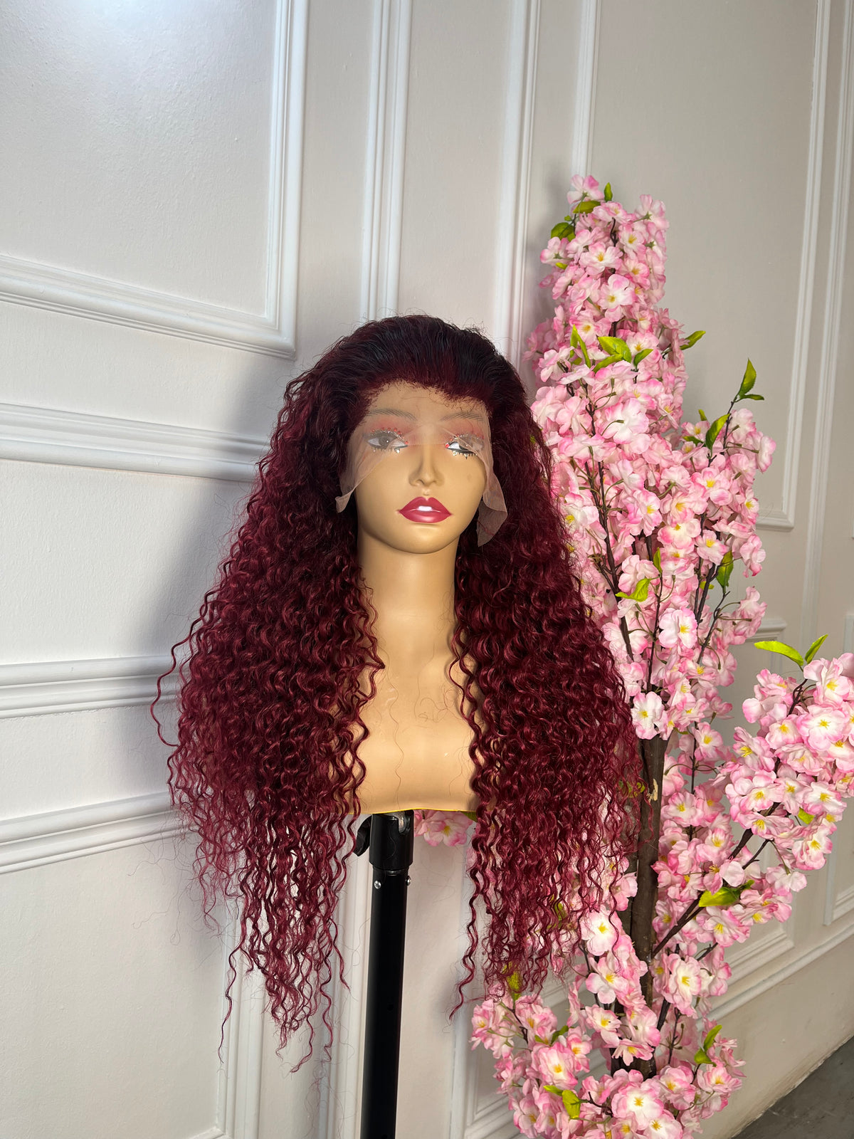 Full frontal water wave maroon