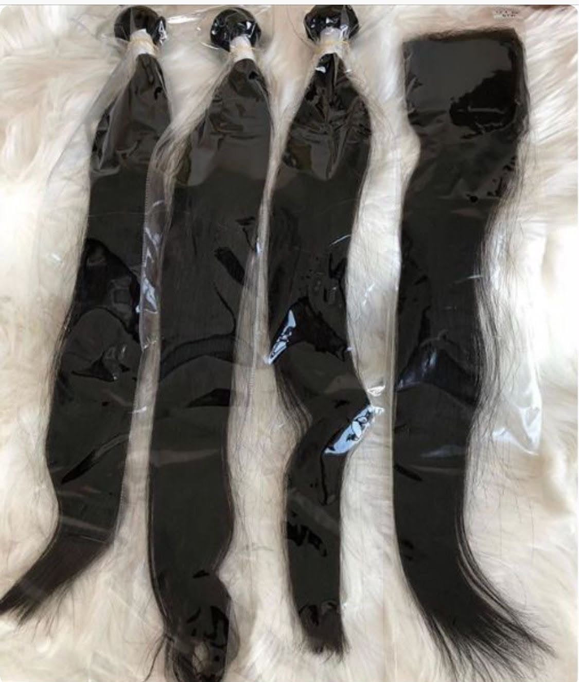 6 Bundles & Closure combo