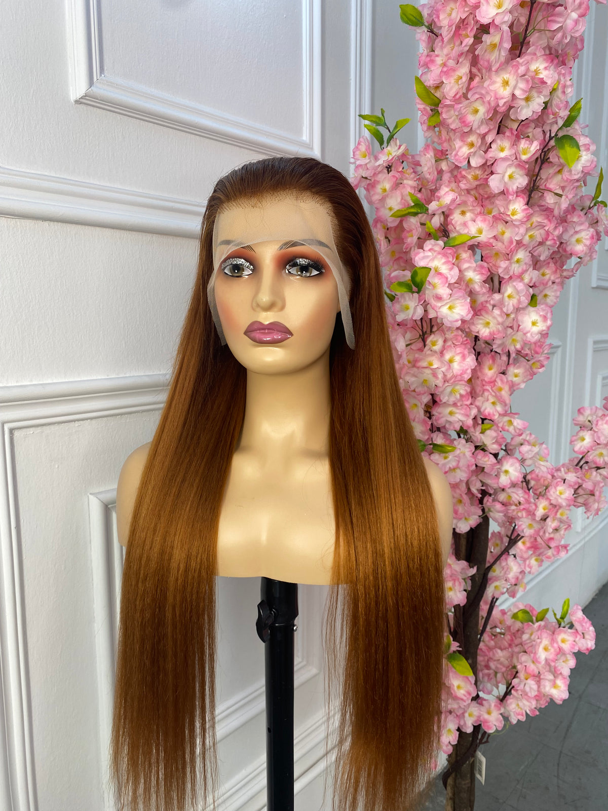 Full frontal ginger ombré human blend