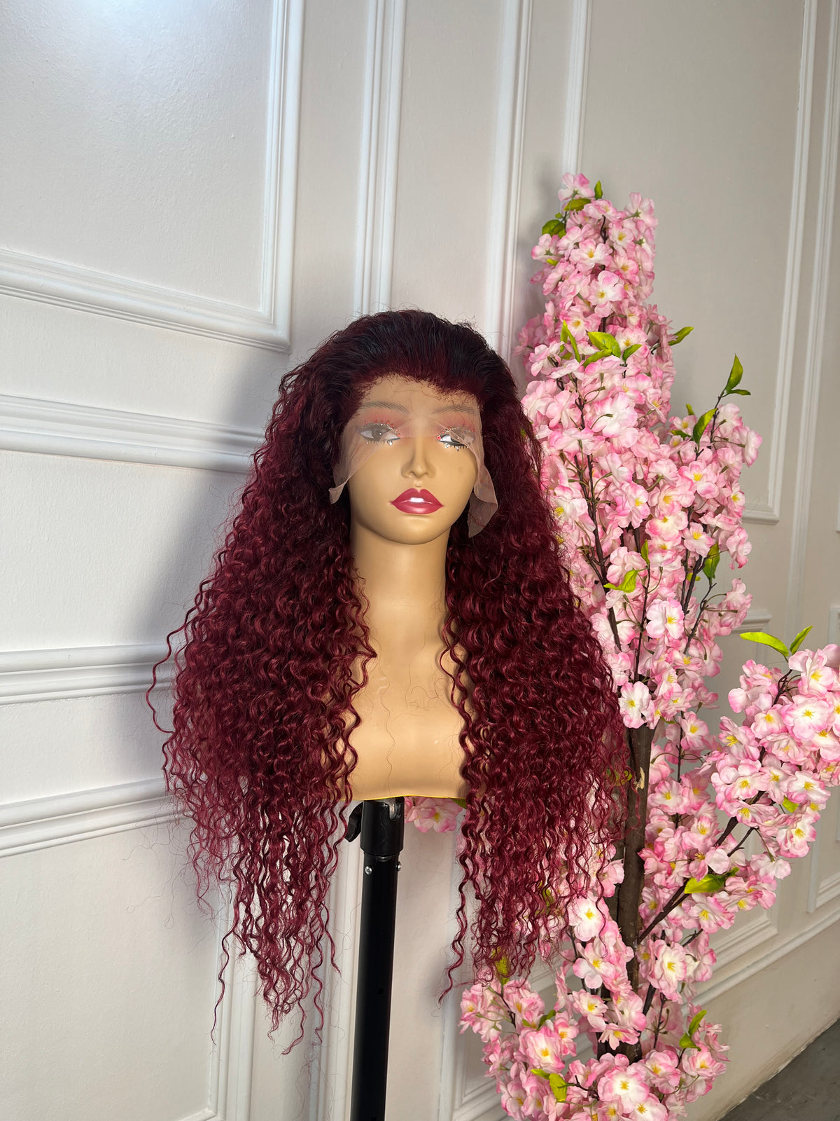 Full frontal water wave maroon